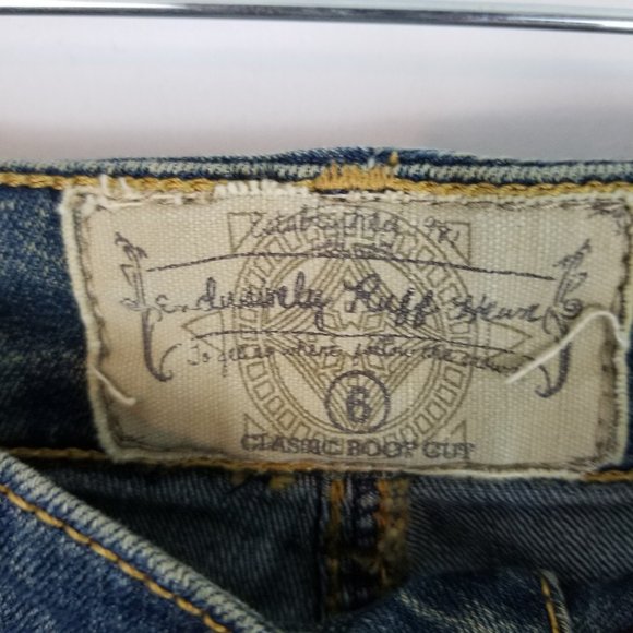 Ruff Hewn Classic Boot Cut Dark Wash Jeans - Picture 6 of 7